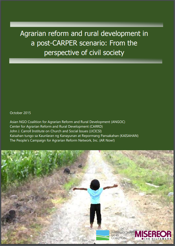 Agrarian reform and rural development in a post- CARPER scenario: From the perspective of civil society